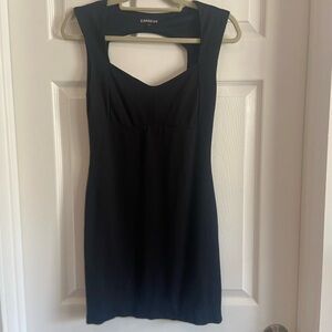 Express Black Cut Out Backless Sheath Mini Dress